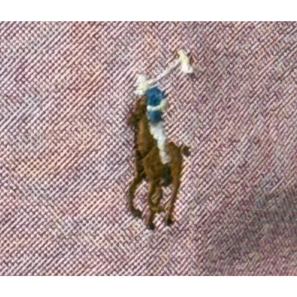 Ralph Lauren Shirt Mens XL Pink Oxford Flesh Pony‎ Custom Fit Long Sleeve Preppy - Picture 6 of 12